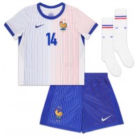 Camisa de time de futebol França Adrien Rabiot #14 Replicas 2º Equipamento Infantil Europeu 2024 Manga Curta (+ Calças curtas)